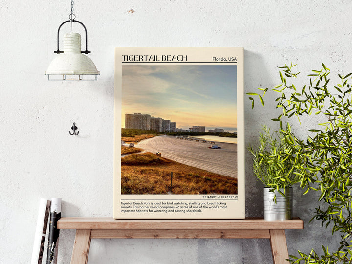 Tigertail Beach Park Wall Canvas, USA