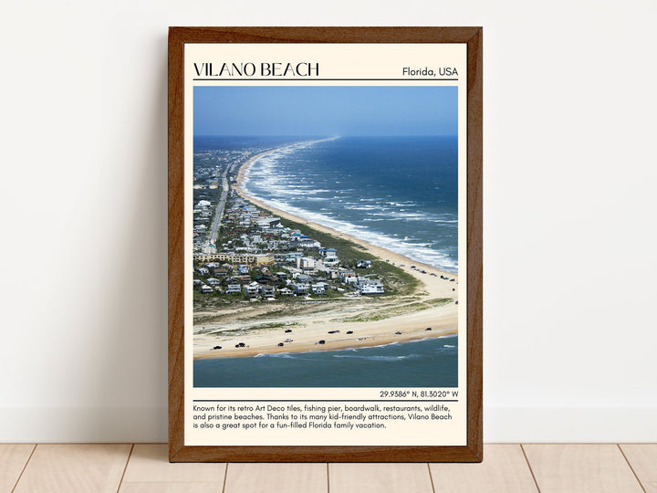 Vilano Beach Wall Canvas, USA