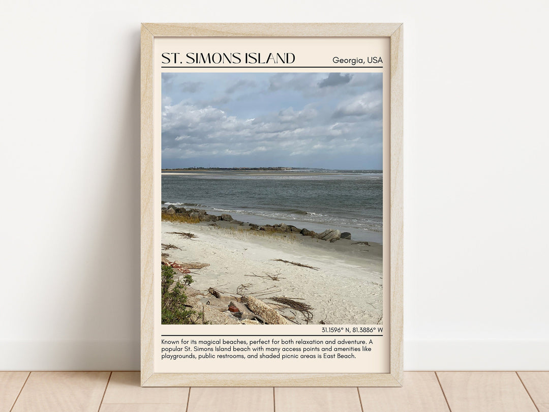 St Simons Island Wall Canvas, USA