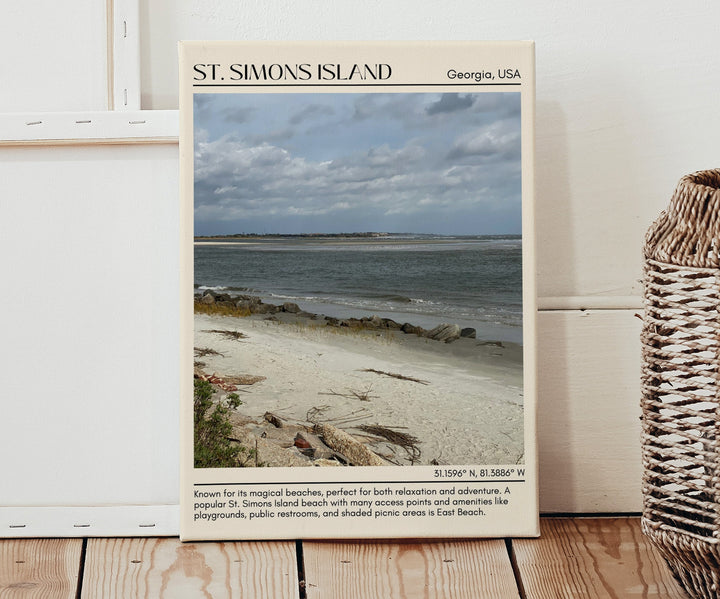 St Simons Island Wall Canvas, USA