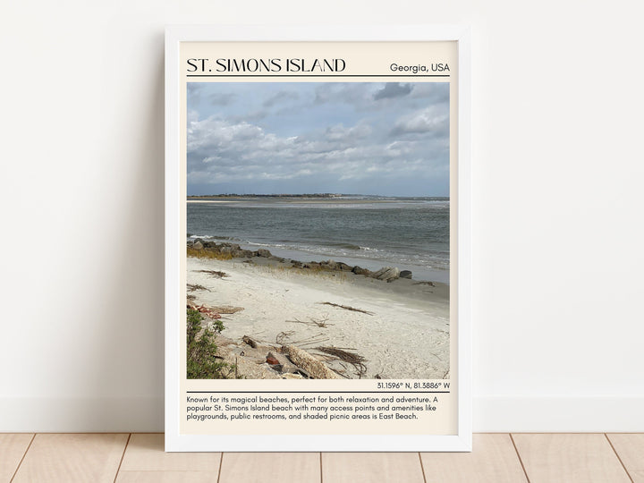 St Simons Island Wall Canvas, USA