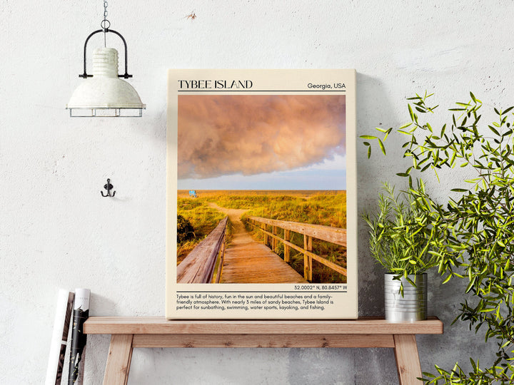 Tybee Island Wall Canvas, USA