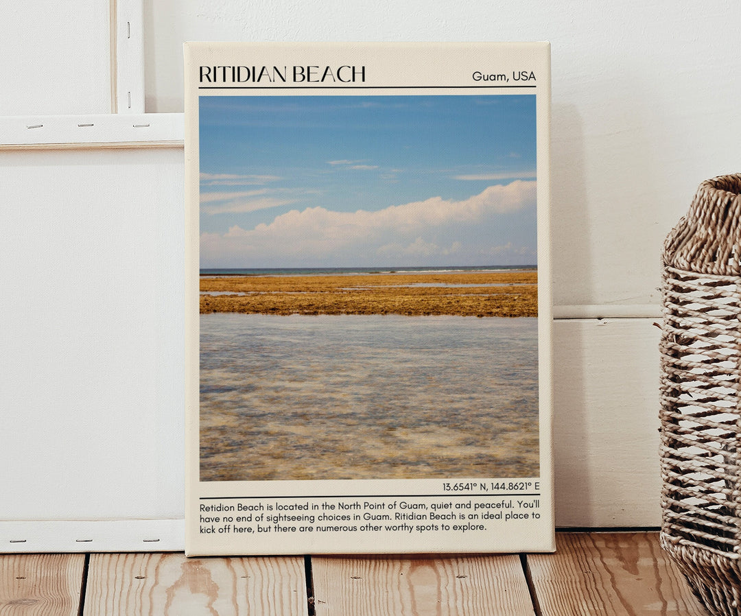 Ritidian Beach Wall Canvas, USA