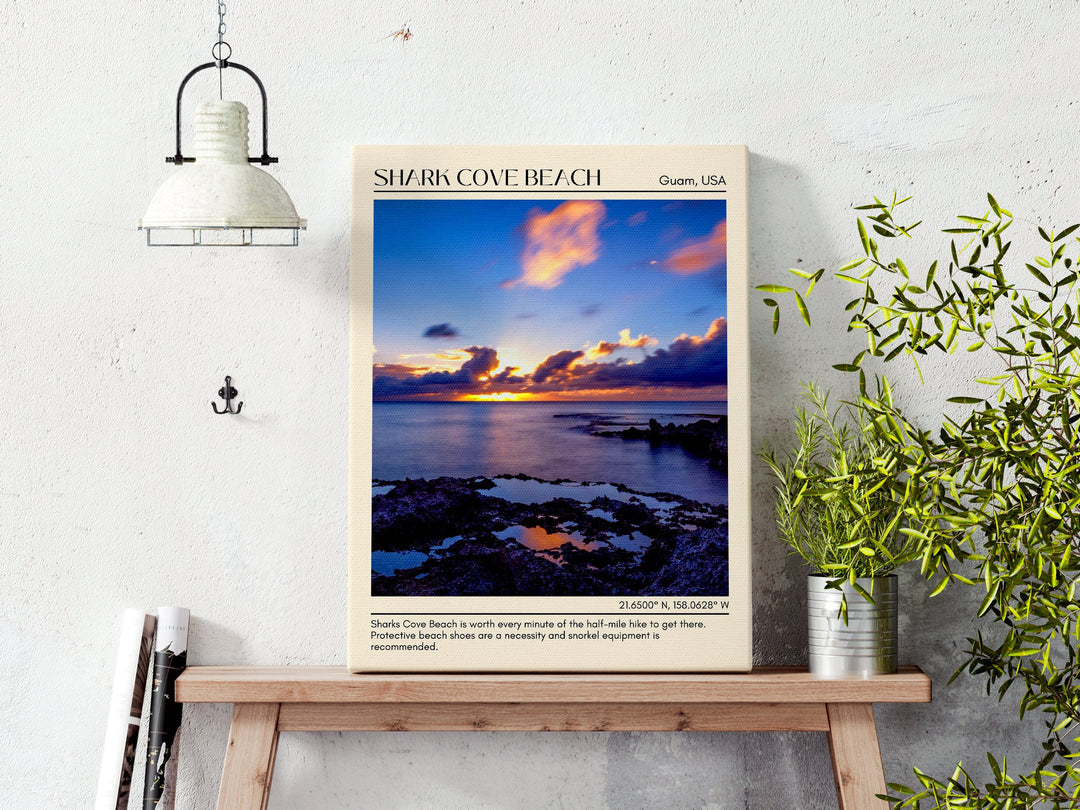 Shark Cove Beach Wall Canvas, USA