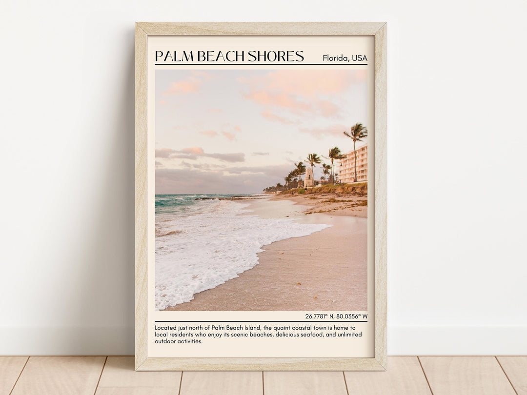 Palm Beach Shores Wall Canvas, USA