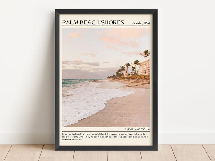 Palm Beach Shores Wall Canvas, USA