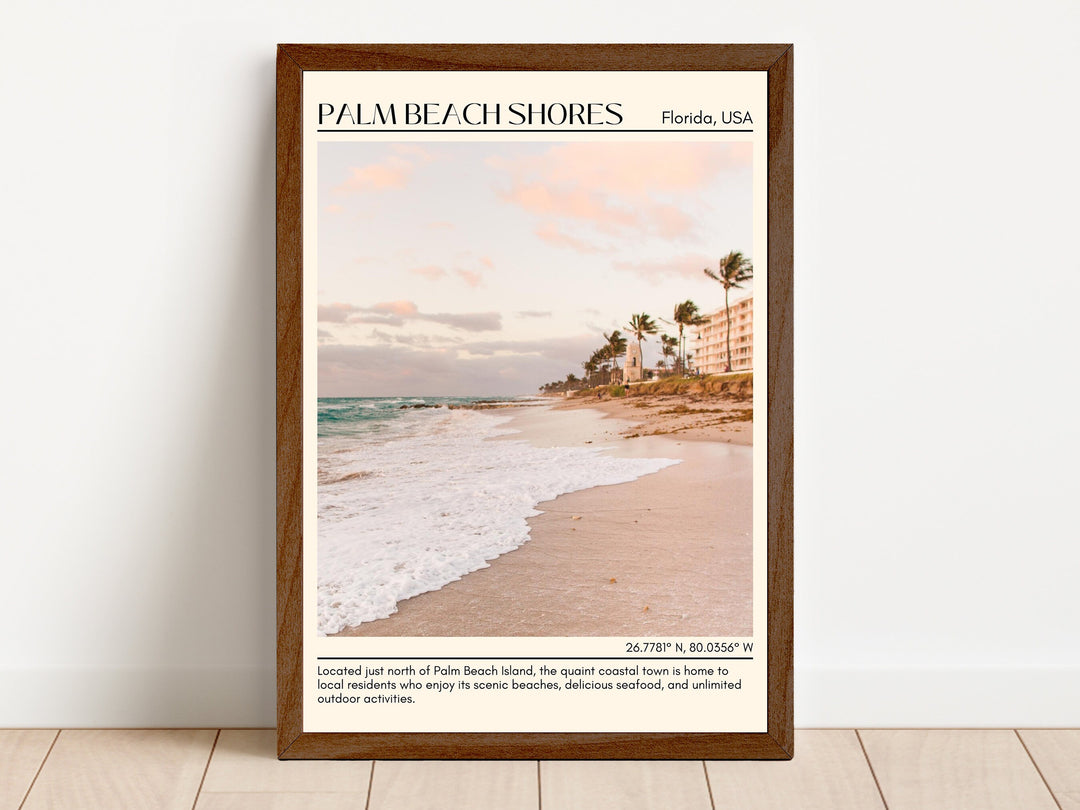 Palm Beach Shores Wall Canvas, USA