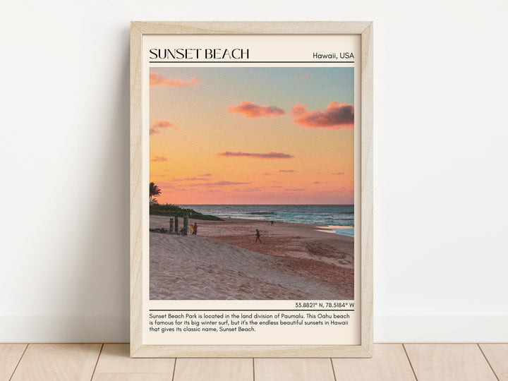 Sunset Beach Wall Canvas, USA