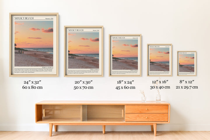 Sunset Beach Wall Canvas, USA