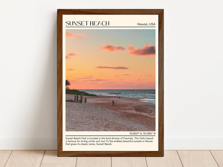 Sunset Beach Wall Canvas, USA