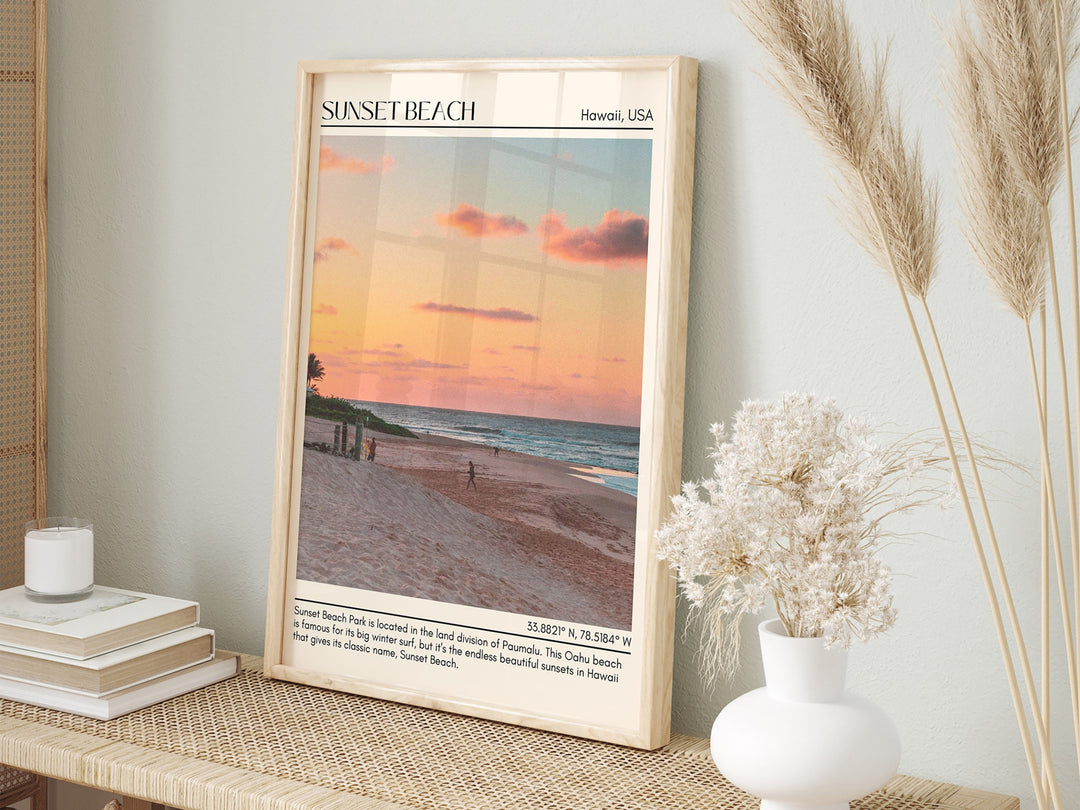 Sunset Beach Wall Canvas, USA