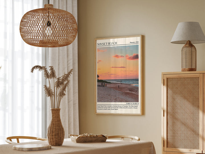 Sunset Beach Wall Canvas, USA