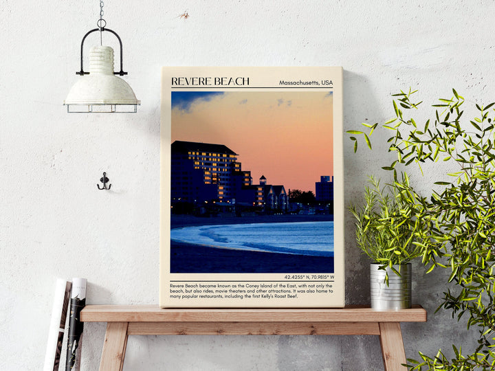 Revere Beach Wall Canvas, USA