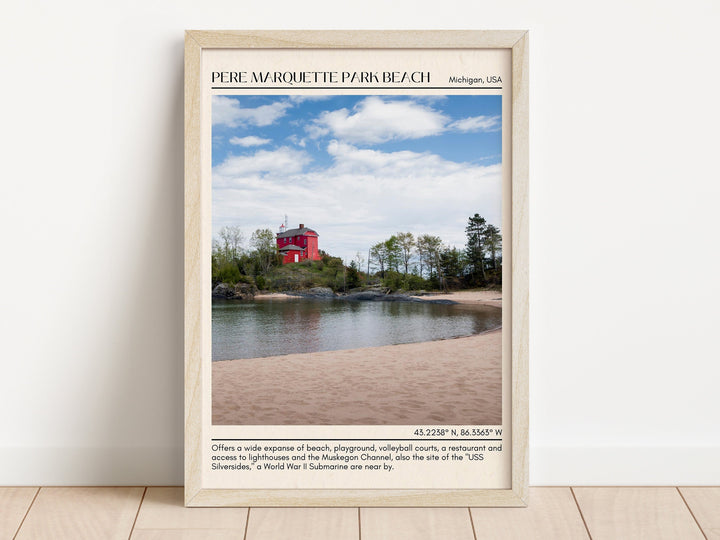 Pere Marquette Park Beach Wall Canvas, USA