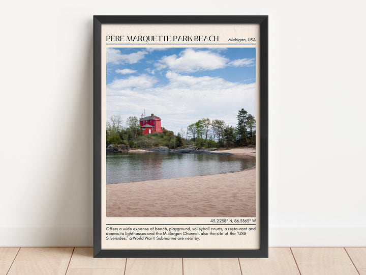 Pere Marquette Park Beach Wall Canvas, USA