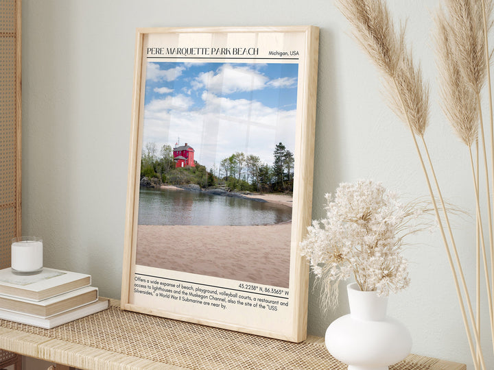 Pere Marquette Park Beach Wall Canvas, USA