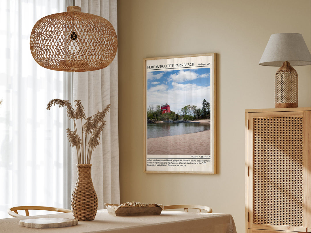 Pere Marquette Park Beach Wall Canvas, USA