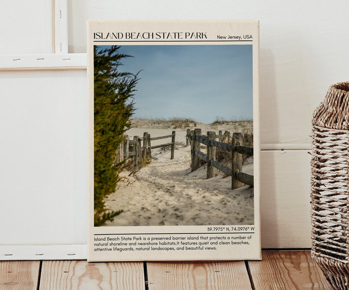 Island Beach State Park Wall Canvas, USA