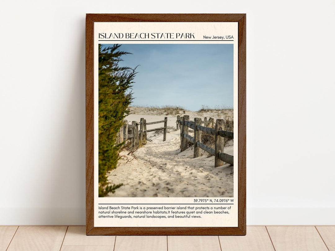 Island Beach State Park Wall Canvas, USA