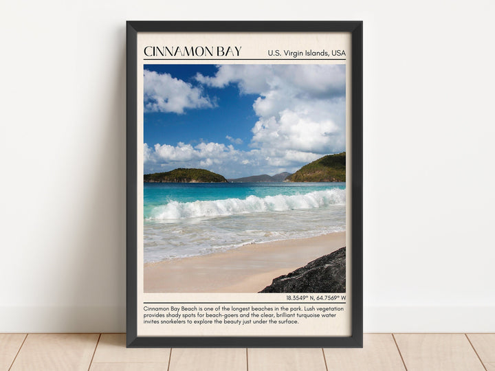 Cinnamon Bay Wall Canvas, Virgin Islands, USA