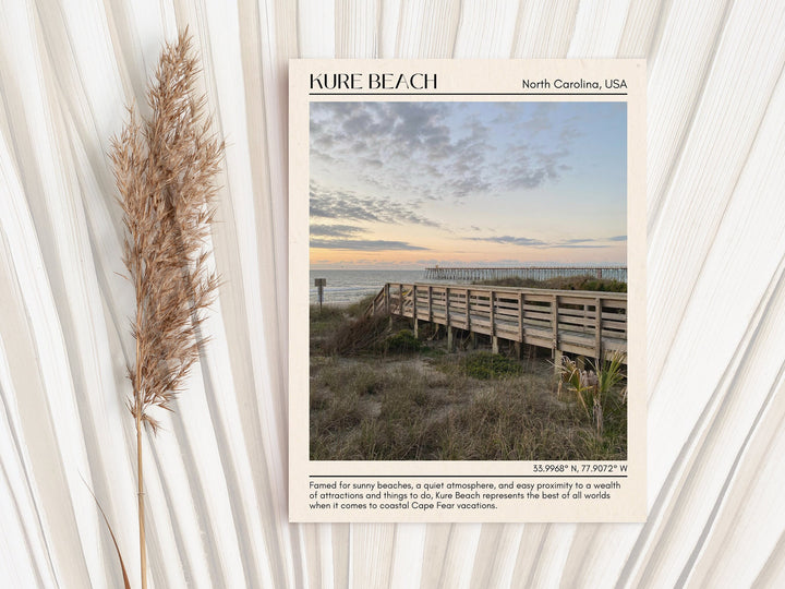 Kure Beach Wall Canvas, USA