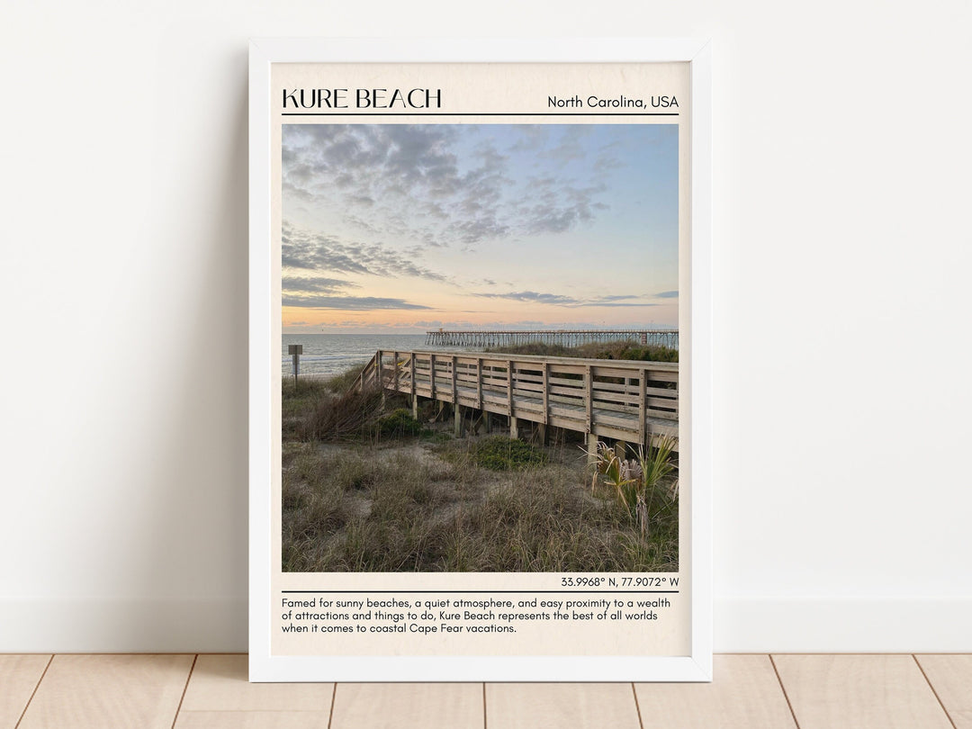 Kure Beach Wall Canvas, USA