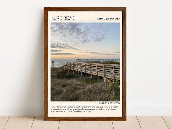 Kure Beach Wall Canvas, USA