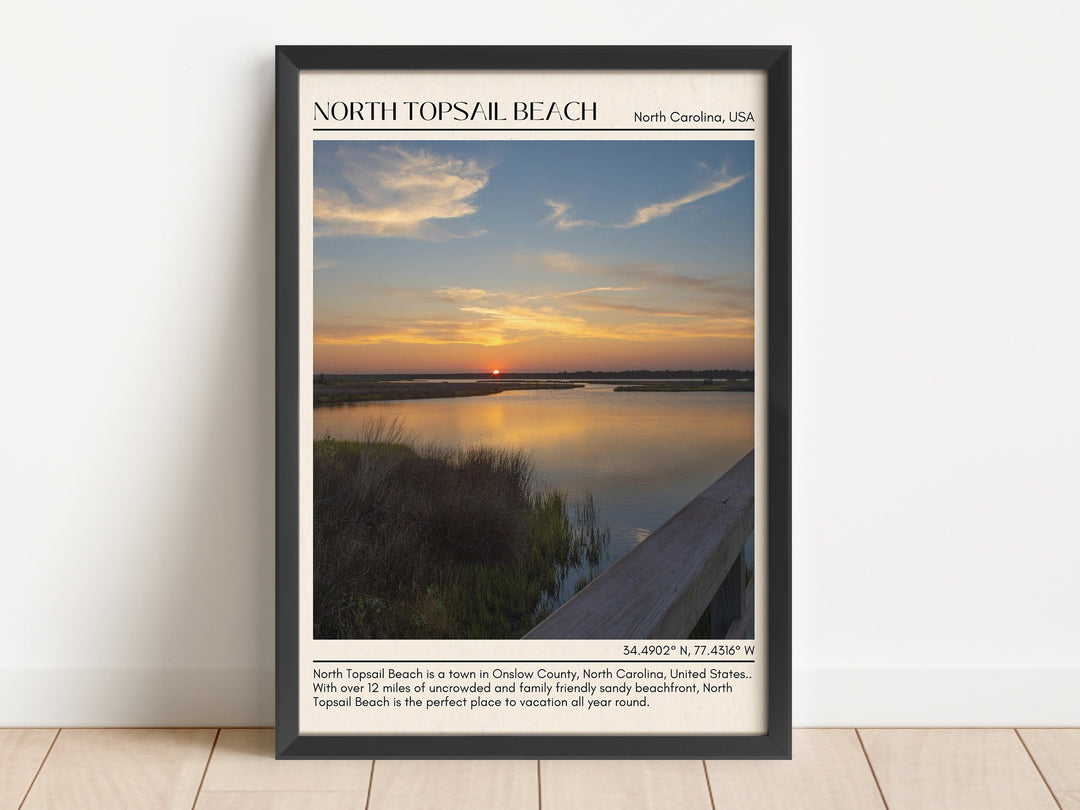 North Topsail Beach Wall Canvas, USA