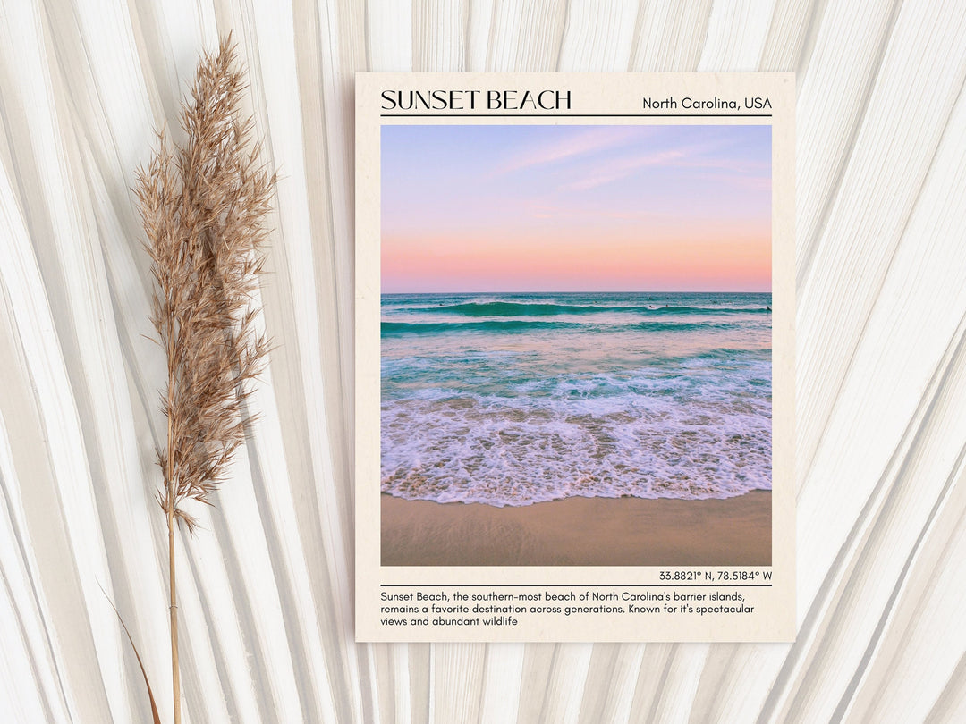 Sunset Beach Wall Canvas, USA