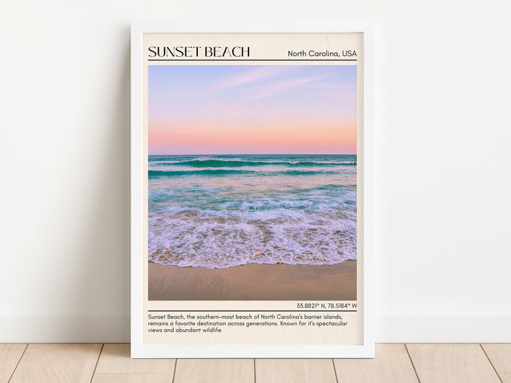 Sunset Beach Wall Canvas, USA