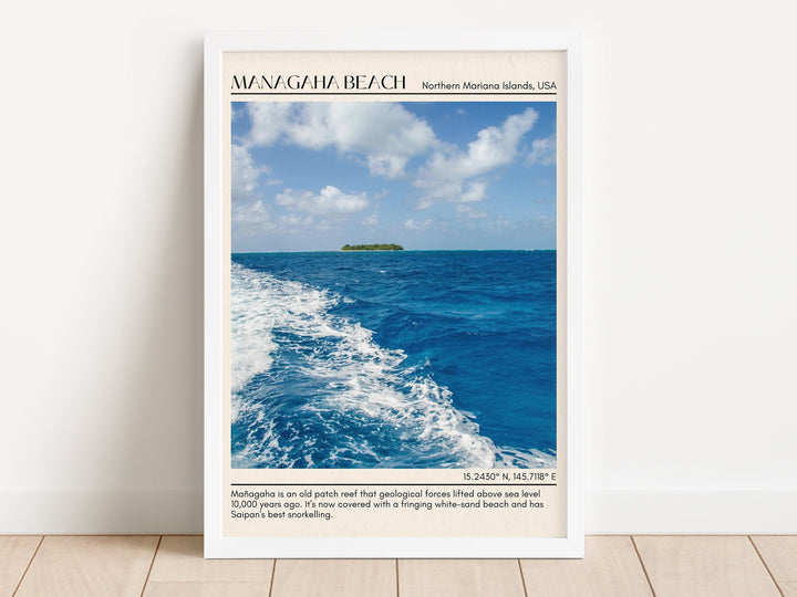 Managaha beach Wall Canvas, USA