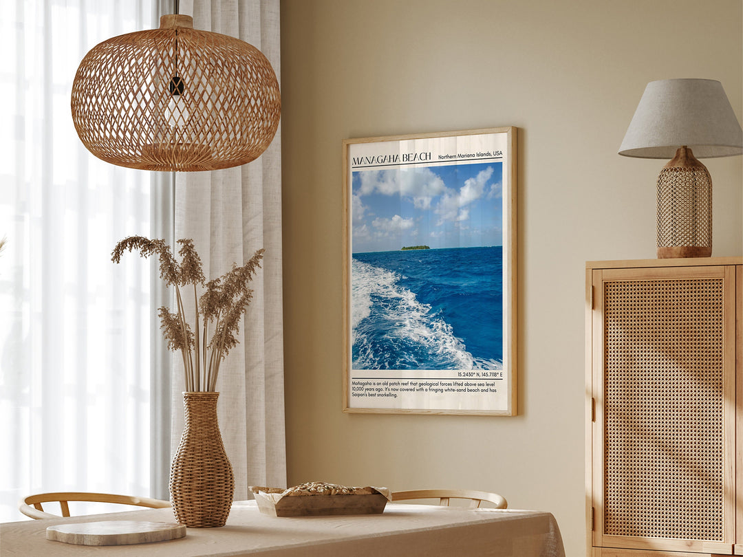 Managaha beach Wall Canvas, USA