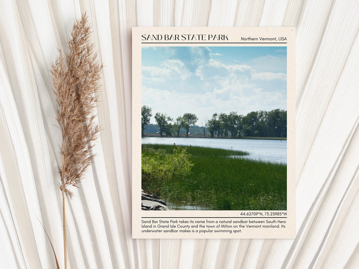 Sand Bar State Park Wall Canvas, USA