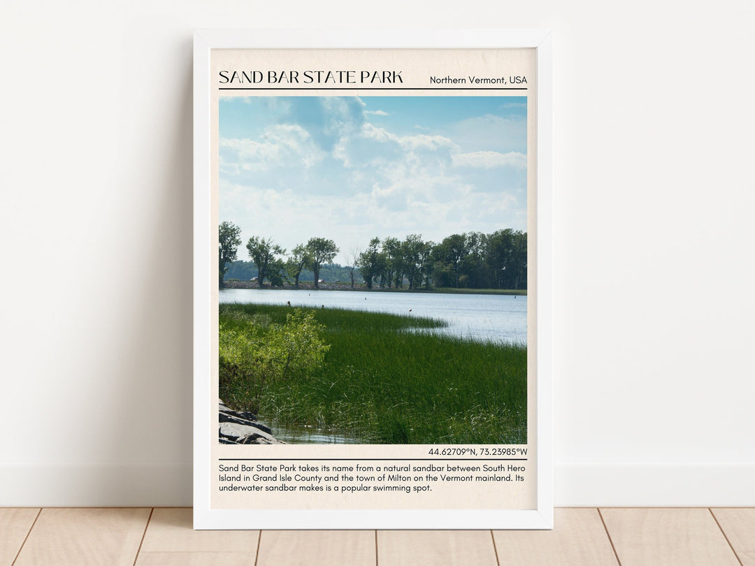 Sand Bar State Park Wall Canvas, USA