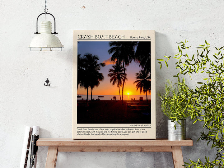 Crash Boat Beach Wall Canvas, Puerto Rico, USA