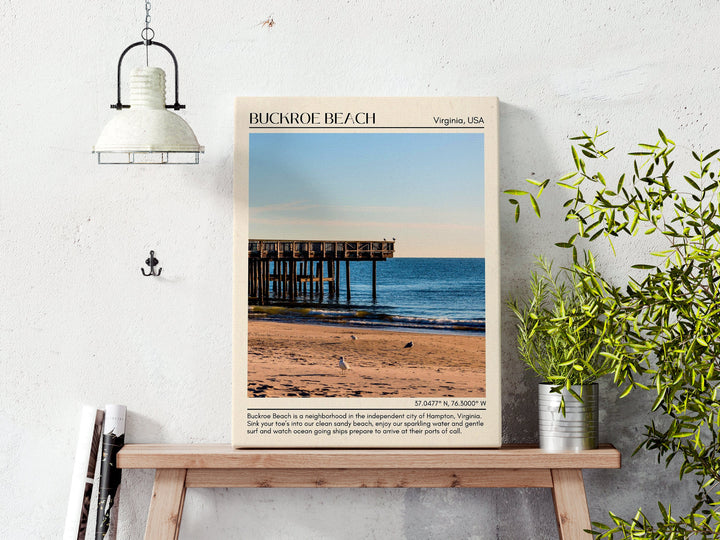 Buckroe Beach Wall Canvas, USA