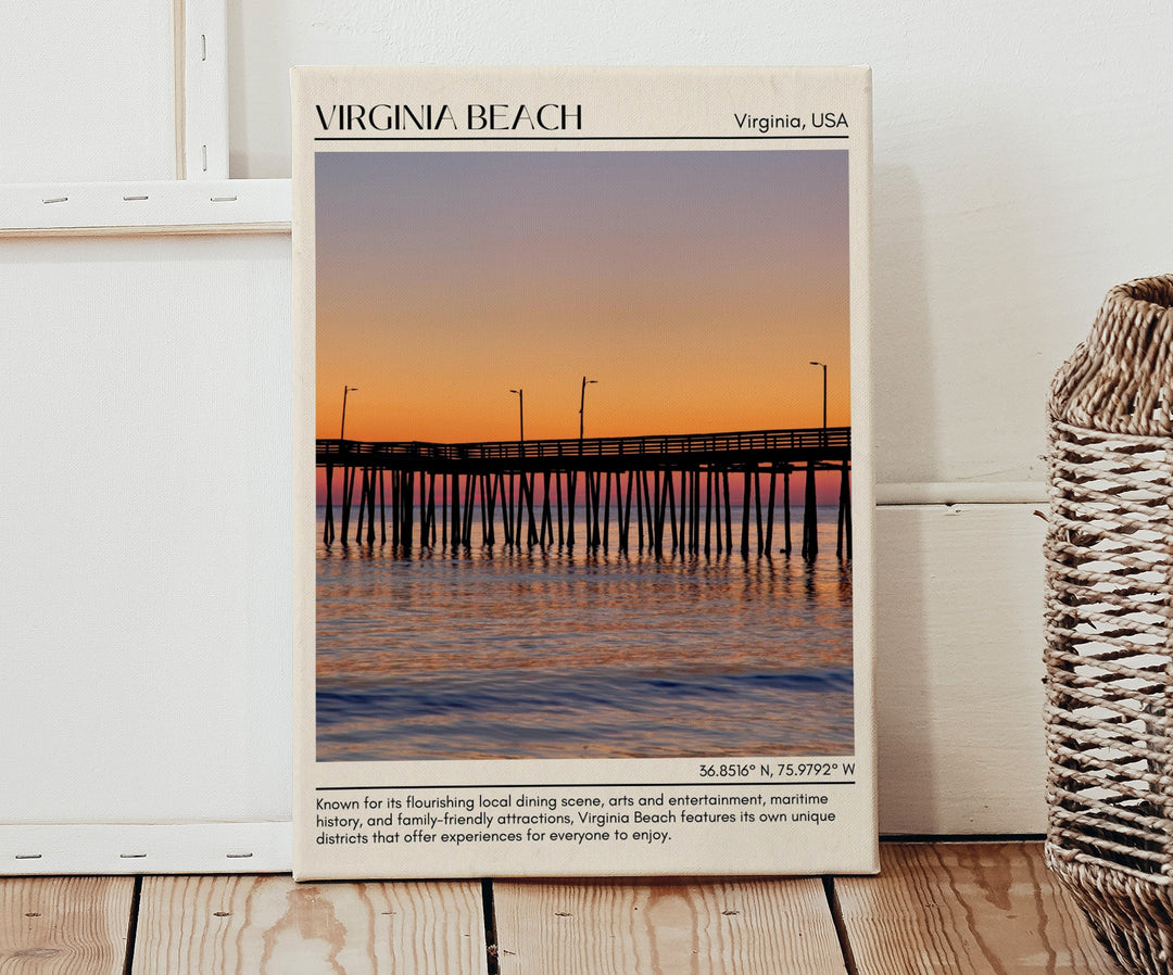 Virginia Beach Wall Canvas, USA