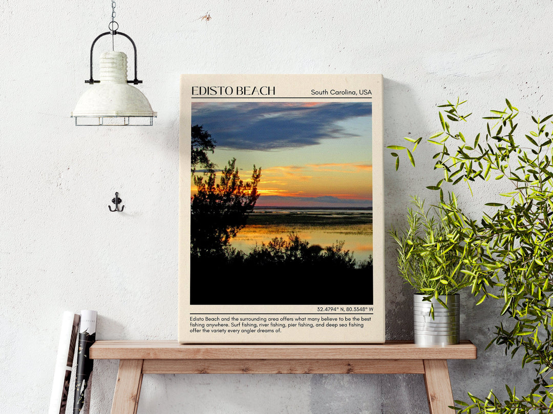 Edisto Beach Wall Canvas, South Carolina, USA