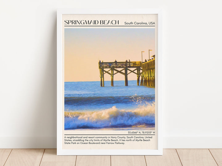 Springmaid Beach Wall Canvas, USA