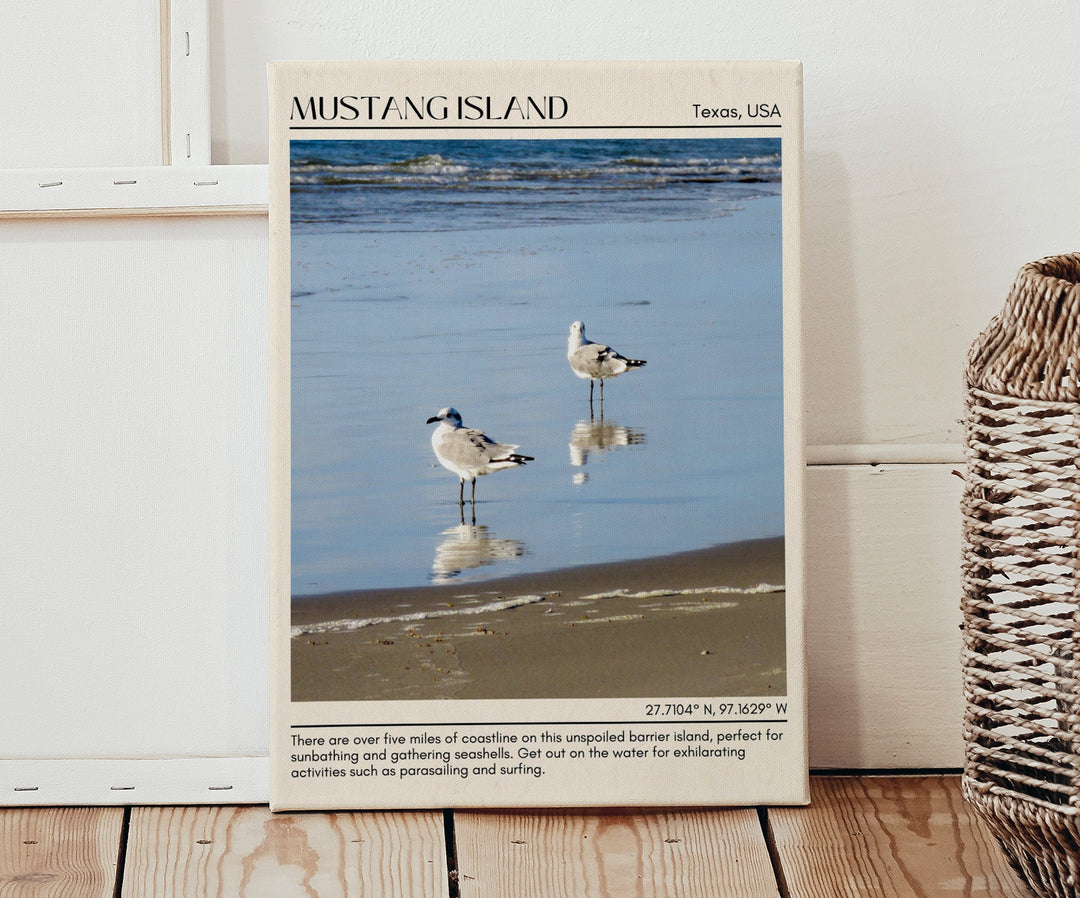 Mustang Island Wall Canvas, USA