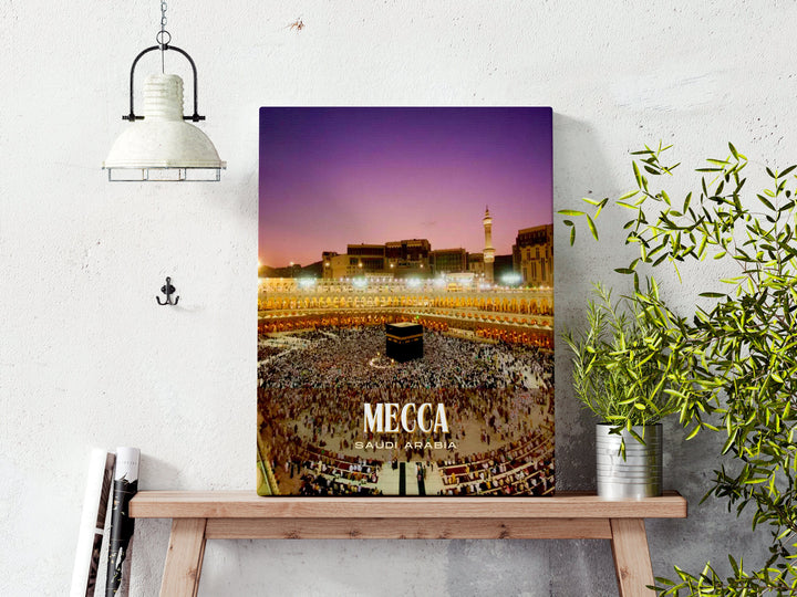 Mecca Retro Wall Art, Saudi Arabia