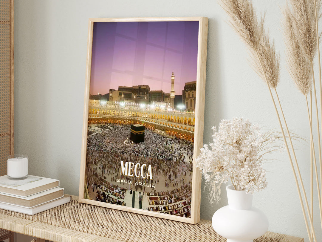 Mecca Retro Wall Art, Saudi Arabia