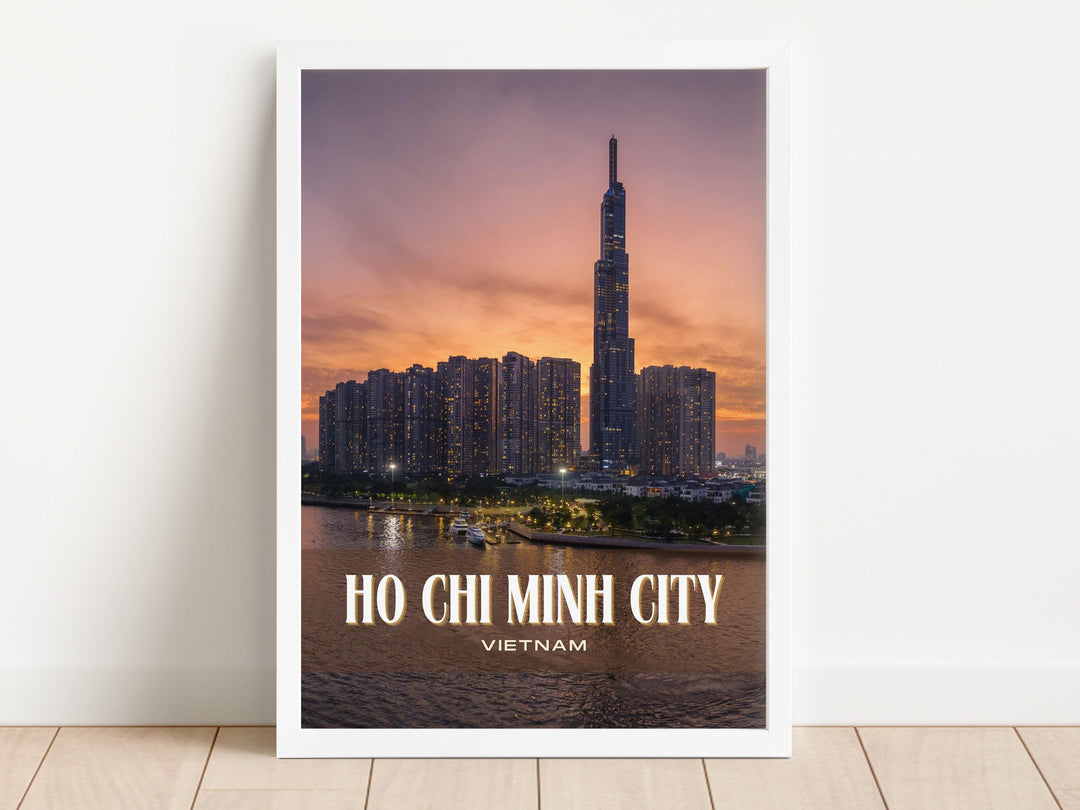 Ho Chi Minh City Retro Wall Art, Vietnam