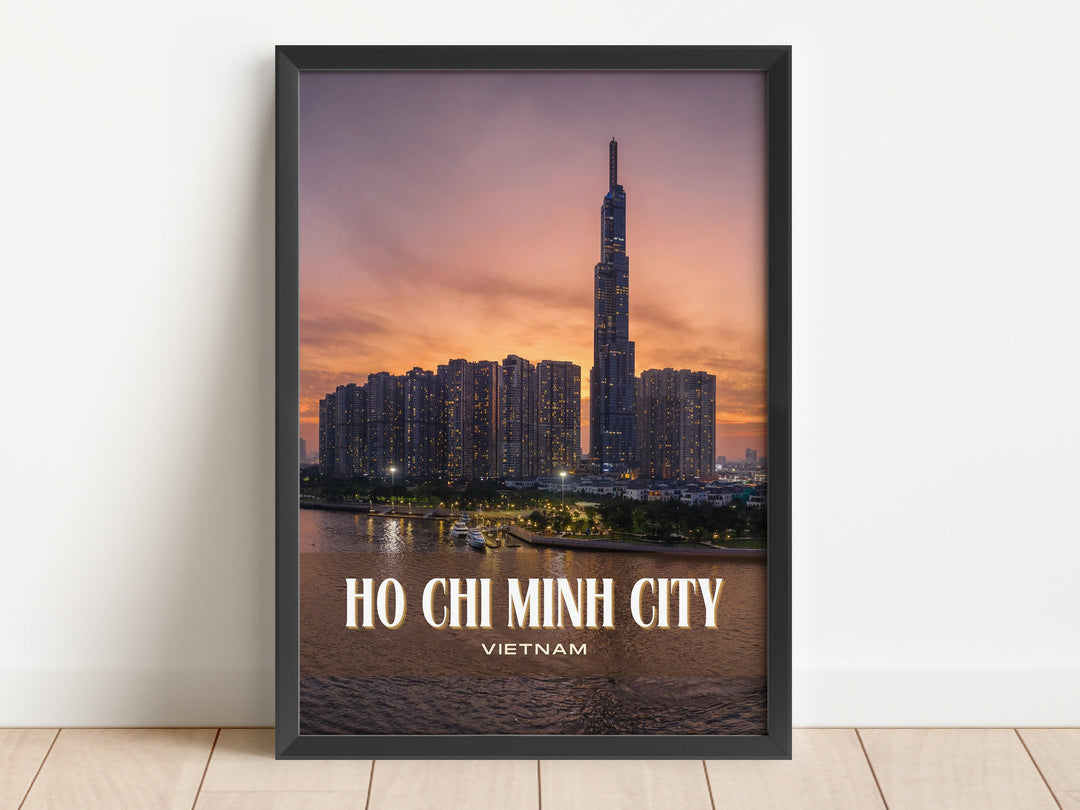 Ho Chi Minh City Retro Wall Art, Vietnam