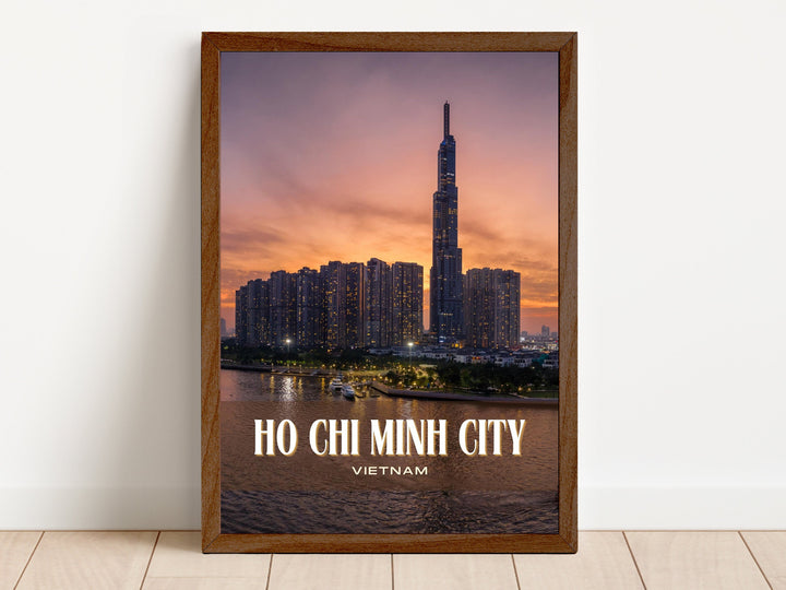 Ho Chi Minh City Retro Wall Art, Vietnam