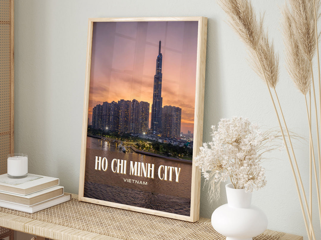 Ho Chi Minh City Retro Wall Art, Vietnam