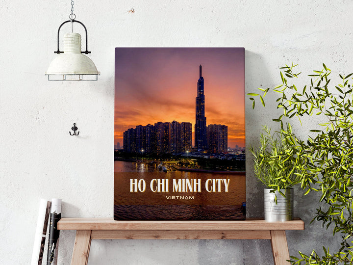 Ho Chi Minh City Retro Wall Art, Vietnam