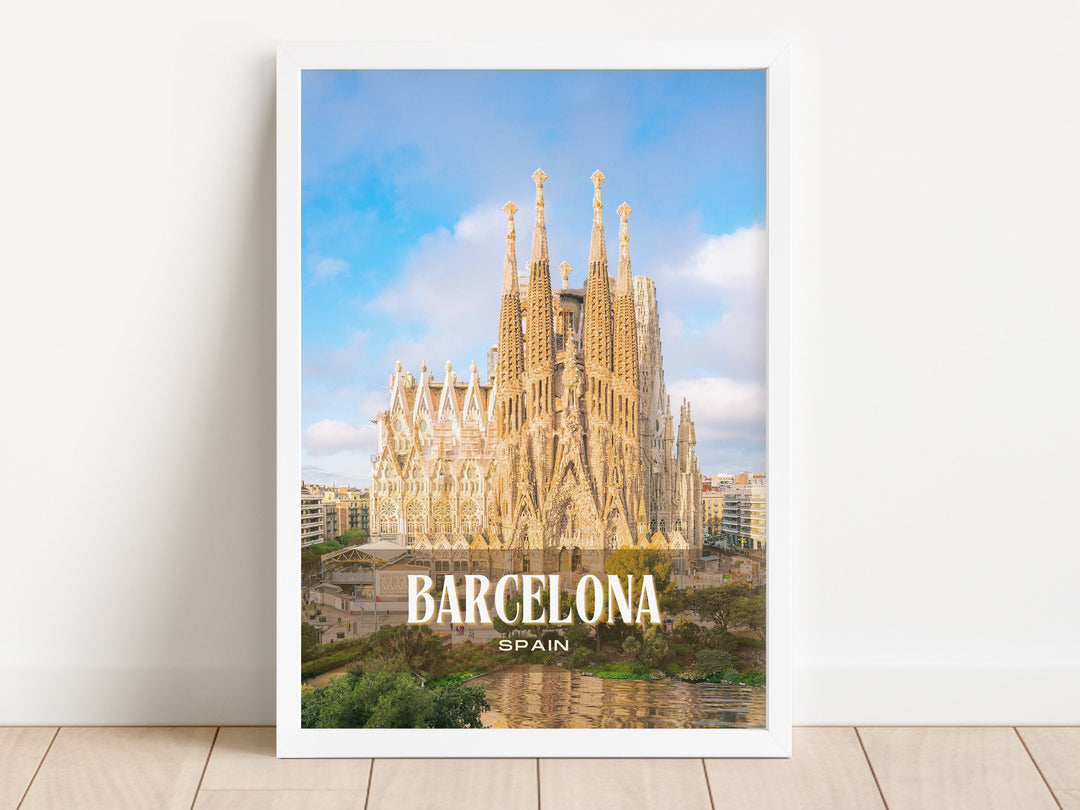 Barcelona Retro Wall Art, Spain