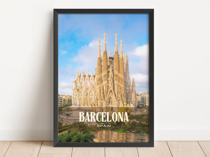 Barcelona Retro Wall Art, Spain