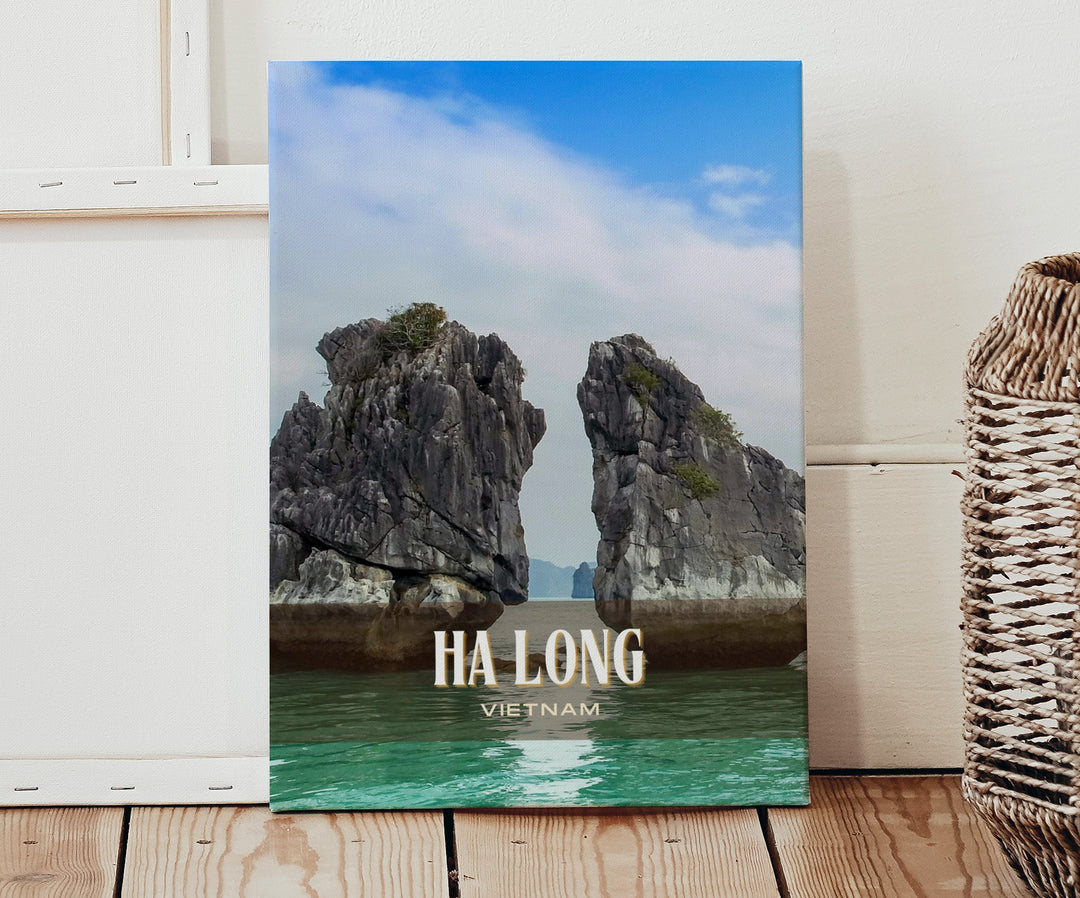 Ha Long Retro Wall Art, Vietnam